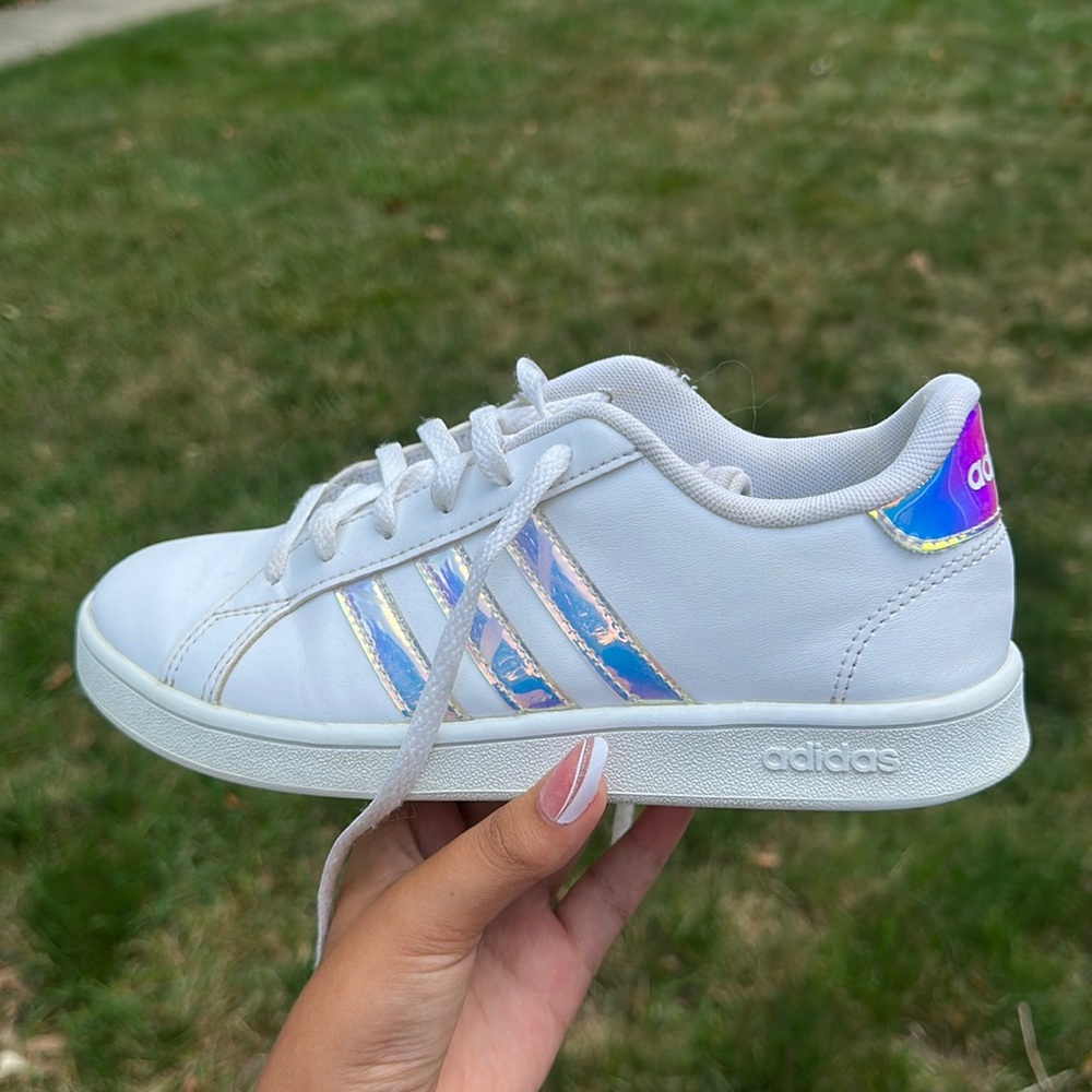 White adidas sneakers
